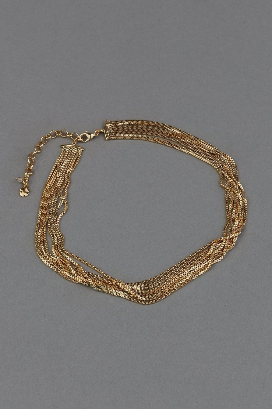 delicate multi strand layer necklace
